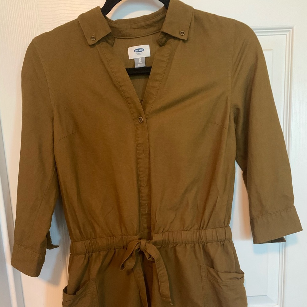 Old Navy Olive Green Jumpsuit- X-Small